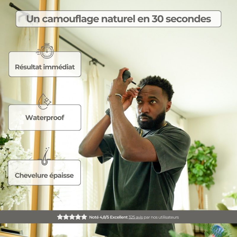 Kit 4 pièces Densy Hair® - Fibres capillaires densifiantes + Fixateur