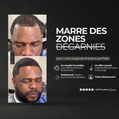 Kit 4 pièces Densy Hair® - Fibres capillaires densifiantes + Fixateur